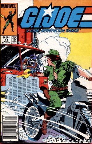 G.I. Joe, a Real American Hero #44 95¢ Canadian Price Variant Comic Book Picture