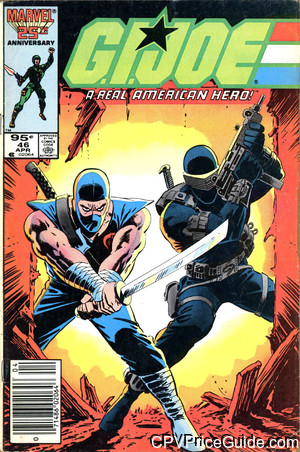 G.I. Joe, a Real American Hero #46 95¢ Canadian Price Variant Comic Book Picture