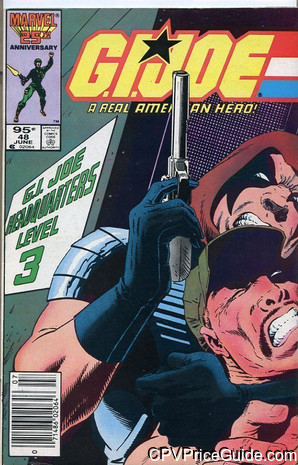 G.I. Joe, a Real American Hero #48 95¢ Canadian Price Variant Comic Book Picture
