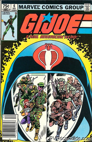 G.I. Joe, a Real American Hero #6 75¢ Canadian Price Variant Comic Book Picture