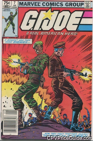 G.I. Joe, a Real American Hero #7 75¢ Canadian Price Variant Comic Book Picture