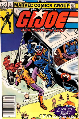 G.I. Joe, a Real American Hero #9 75¢ Canadian Price Variant Comic Book Picture