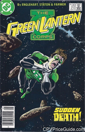 Green Lantern Corps #212 $1.00 Canadian Price Variant Comic Book Picture