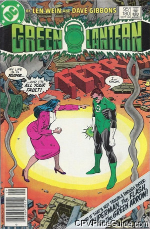 Green Lantern #180 95¢ Canadian Price Variant Comic Book Picture
