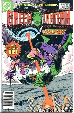 Green Lantern #186 95¢ Canadian Price Variant Comic Book Picture