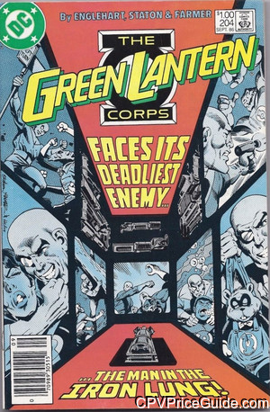 Green Lantern #204 $1.00 Canadian Price Variant Comic Book Picture