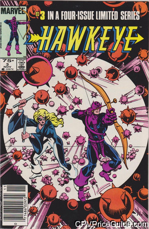 Hawkeye #3 75¢ Canadian Price Variant Comic Book Picture