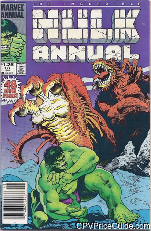 Incredible Hulk Annual #13 $1.25 Canadian Price Variant Comic Book Picture