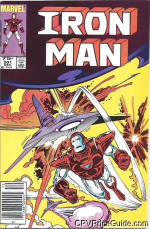 Iron Man #201 75¢ CPV Comic Book Picture