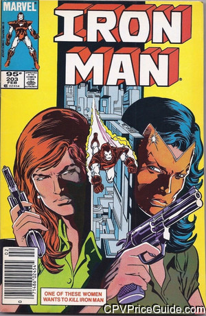 Iron Man #203 95¢ Canadian Price Variant Comic Book Picture