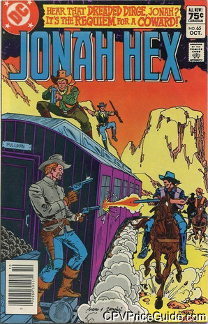 Jonah Hex #65 75¢ CPV Comic Book Picture