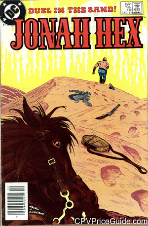 Jonah Hex #79 95¢ Canadian Price Variant Comic Book Picture