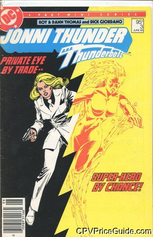 Jonni Thunder #3 95¢ CPV Comic Book Picture