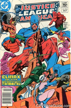 Justice League of America #216 75¢ CPV Comic Book Picture