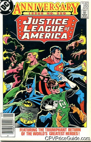 Justice League of America #250 $1.60 CPV Comic Book Picture