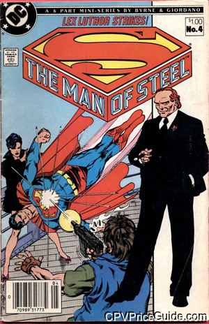 Man of Steel #4 $1.00 Canadian Price Variant Comic Book Picture