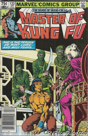 Master of Kung Fu #123 75¢ CPV Comic Book Picture