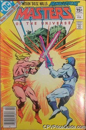Masters of the Universe Limited Series #3 75¢ CPV Comic Book Picture