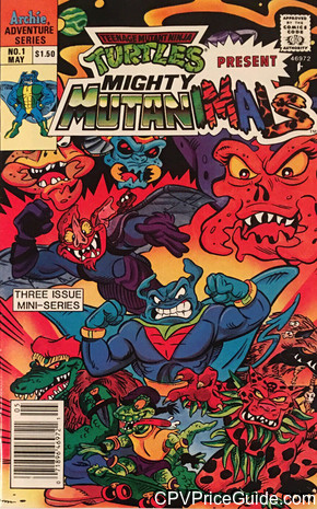 Mighty Mutanimals Mini Series #1 $1.50 Canadian Price Variant Comic Book Picture