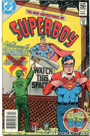new adventures of superboy 40 cpv canadian price variant image