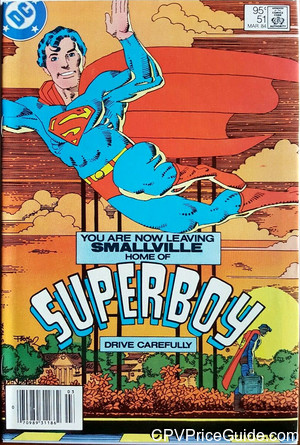 New Adventures of Superboy #51 95¢ Canadian Price Variant Comic Book Picture