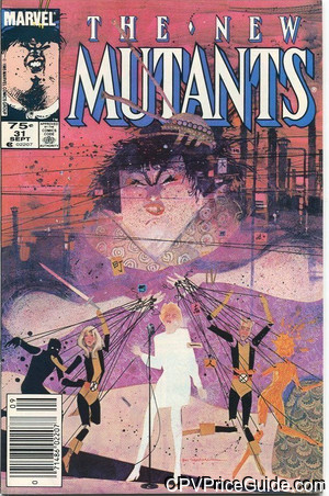 New Mutants #31 75¢ CPV Comic Book Picture