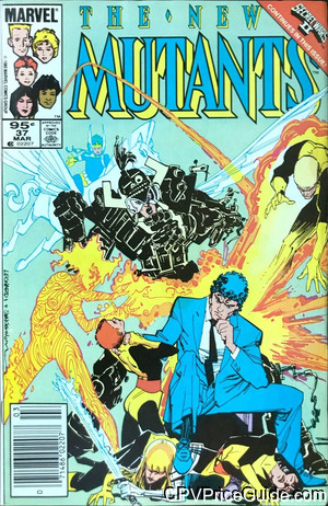 New Mutants #37 95¢ CPV Comic Book Picture