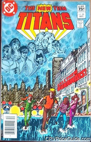 New Teen Titans #26 75¢ CPV Comic Book Picture