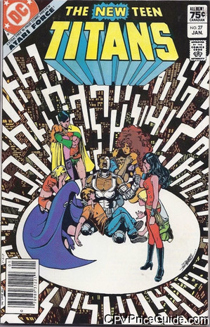 New Teen Titans #27 75¢ CPV Comic Book Picture
