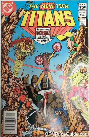 New Teen Titans #28 75¢ CPV Comic Book Picture