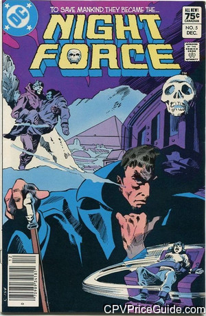 Night Force #5 75¢ Canadian Price Variant Comic Book Picture