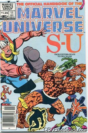 official handbook of the marvel universe 11 cpv canadian price variant image