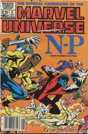 official handbook of the marvel universe 8 cpv canadian price variant image