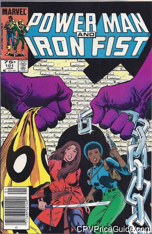 Power Man and Iron Fist #101 75¢ Canadian Price Variant Comic Book Picture