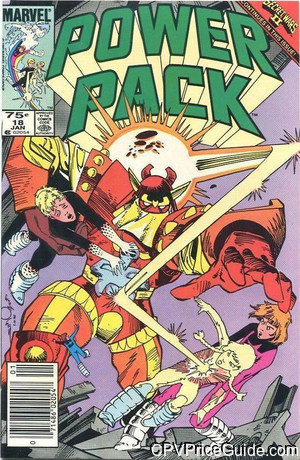 Power Pack #18 75¢ CPV Comic Book Picture