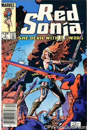 Red Sonja #3 $1.25 Canadian Price Variant Comic Book Picture