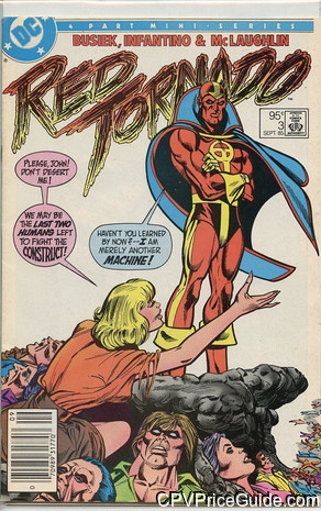 Red Tornado #3 95¢ Canadian Price Variant Comic Book Picture