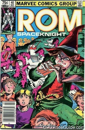 Rom Spaceknight #40 75¢ Canadian Price Variant Comic Book Picture