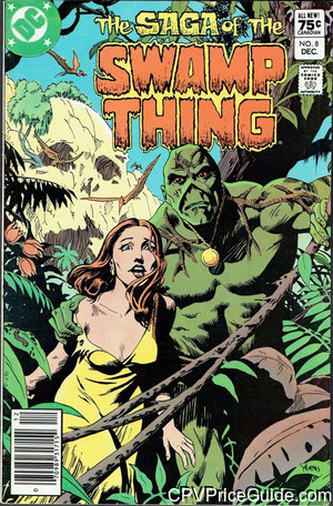 Saga of the Swamp Thing #8 75¢ Canadian Price Variant Comic Book Picture