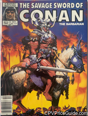 Savage Sword of Conan #117 $1.75 Canadian Price Variant Comic Book Picture