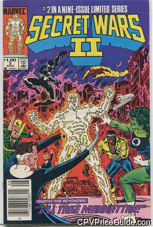 Secret Wars II #2 $1.00 Canadian Price Variant Comic Book Picture