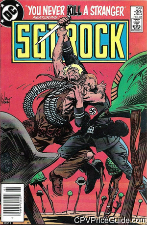 Sgt. Rock #385 95¢ CPV Comic Book Picture