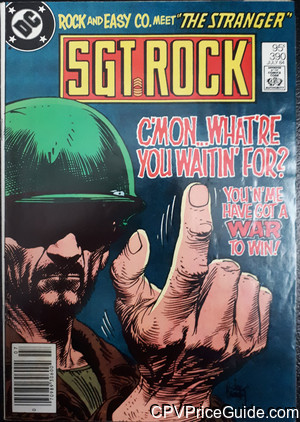 Sgt. Rock #390 95¢ CPV Comic Book Picture
