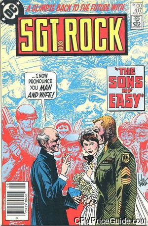 Sgt. Rock #417 $1.00 CPV Comic Book Picture