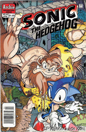 Sonic the Hedgehog #45 $1.65 Canadian Price Variant Comic Book Picture