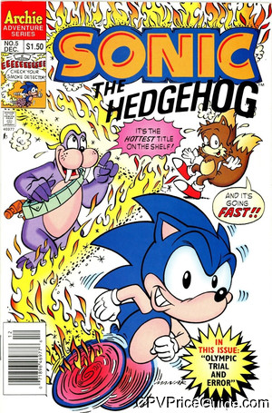 Sonic the Hedgehog #5 $1.50 Canadian Price Variant Comic Book Picture