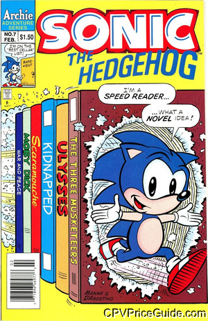 Sonic the Hedgehog #7 $1.50 Canadian Price Variant Comic Book Picture