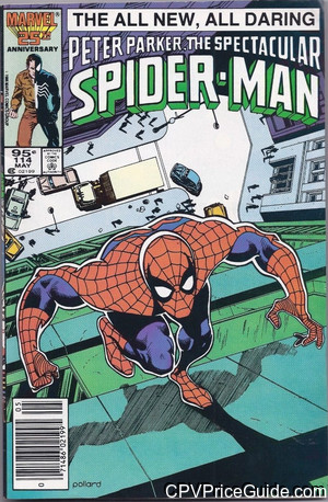 Spectacular Spider-Man #114 95¢ CPV Comic Book Picture