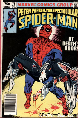 Spectacular Spider-Man #76 75¢ CPV Comic Book Picture