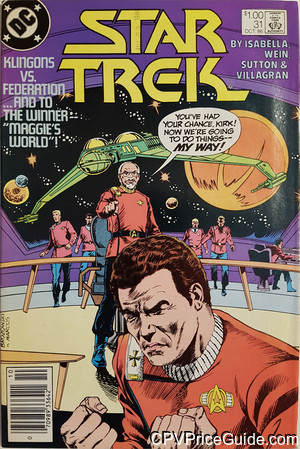 Star Trek #31 $1.00 Canadian Price Variant Comic Book Picture